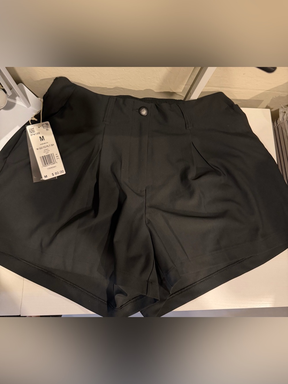 Adidas Black Pleated Shorts - M